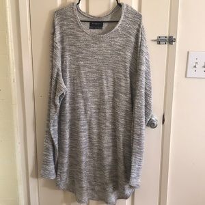 Pacsun longer fit white sweater